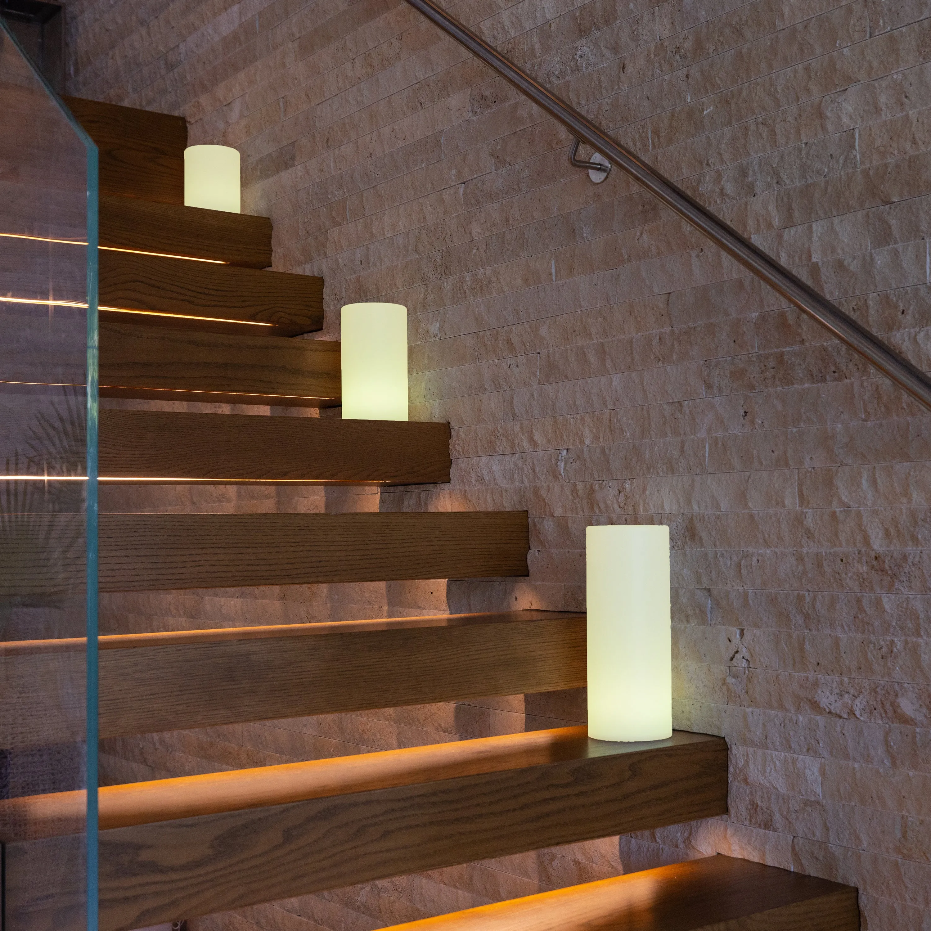 Tower Outdoor Bluetooth LED Floor Lamp
