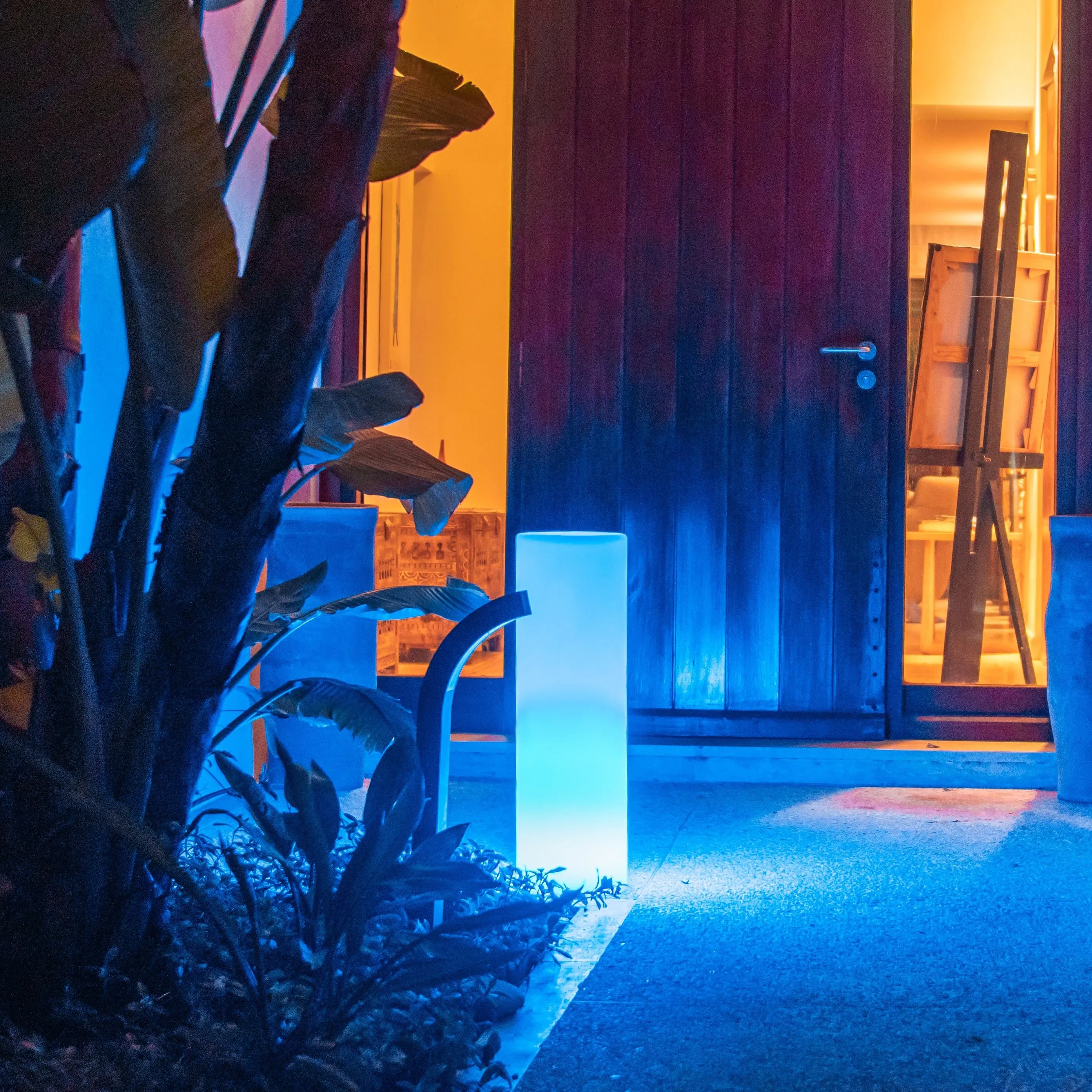 Tower Outdoor Bluetooth LED Floor Lamp