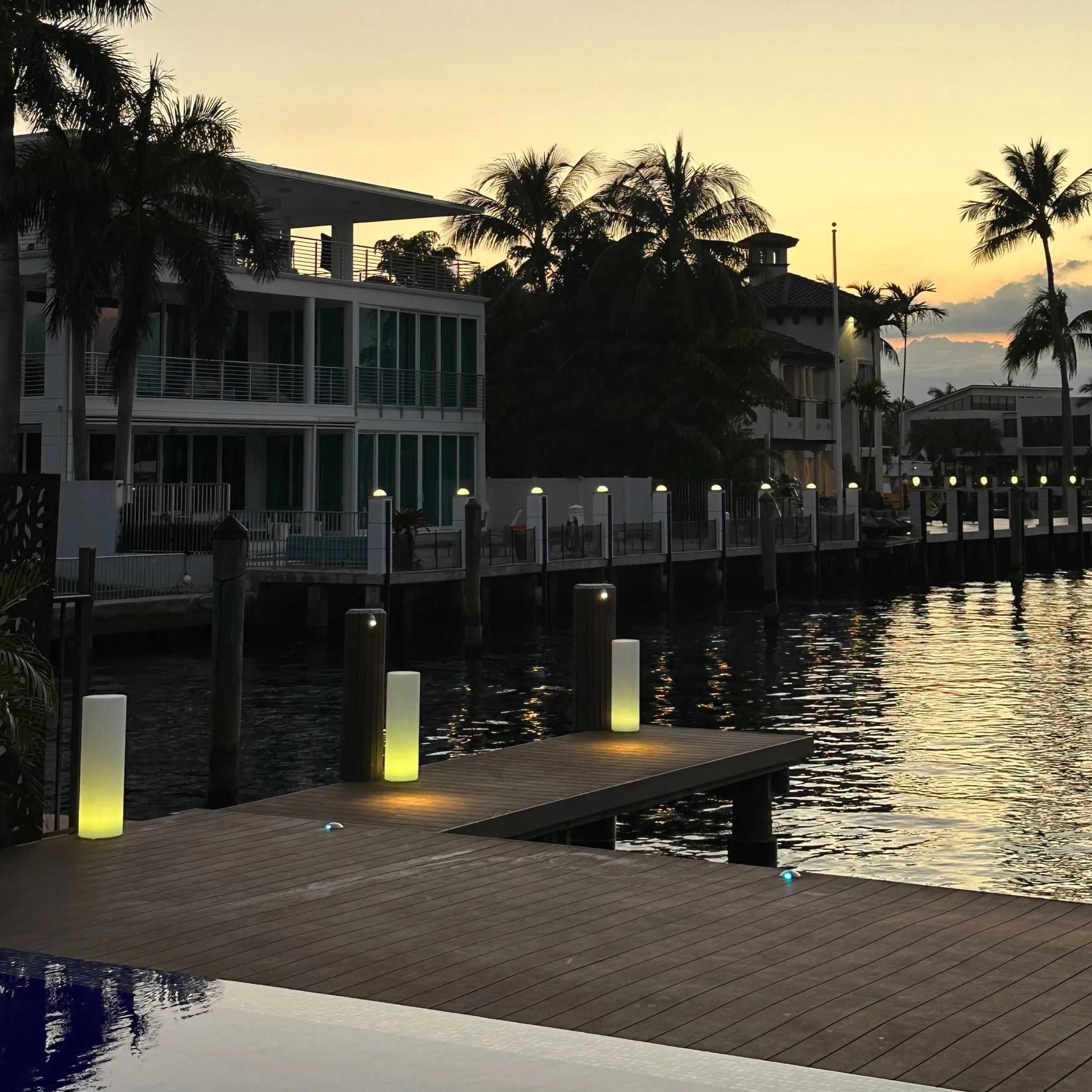 Tower Outdoor Bluetooth LED Floor Lamp