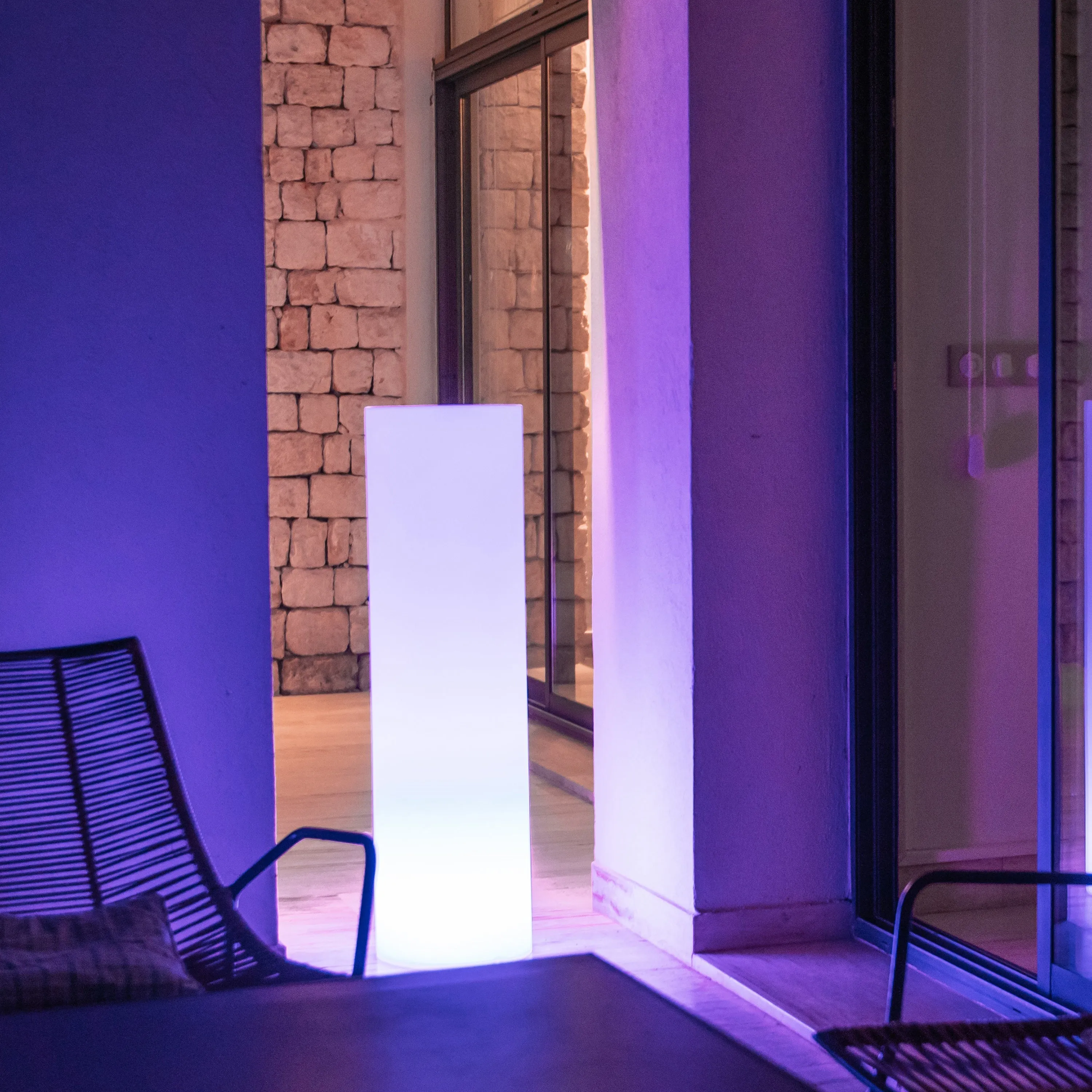 Tower Outdoor Bluetooth LED Floor Lamp