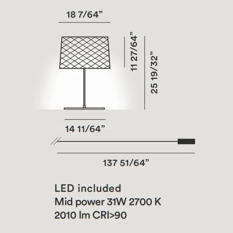 Twiggy Grid XL Outdoor Table Lamp