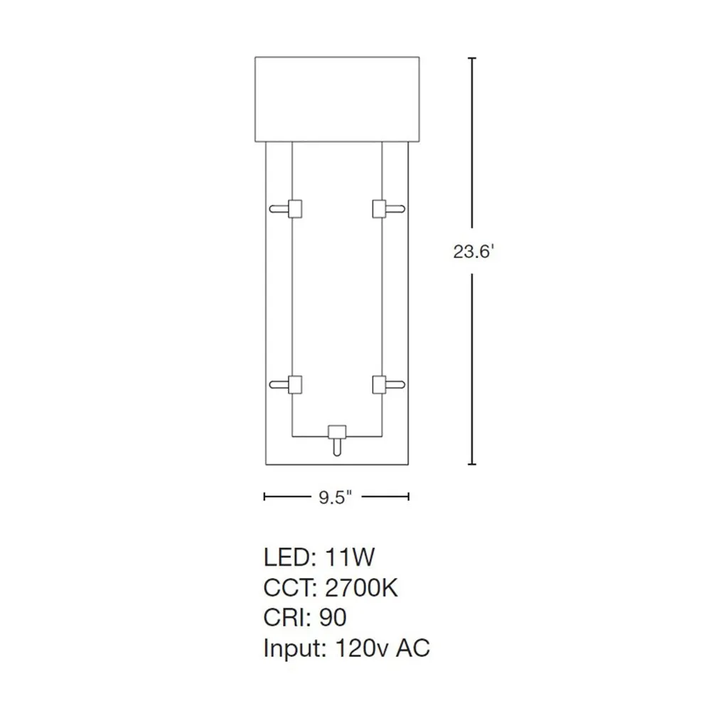 Ursa Small LED Outdoor Sconce