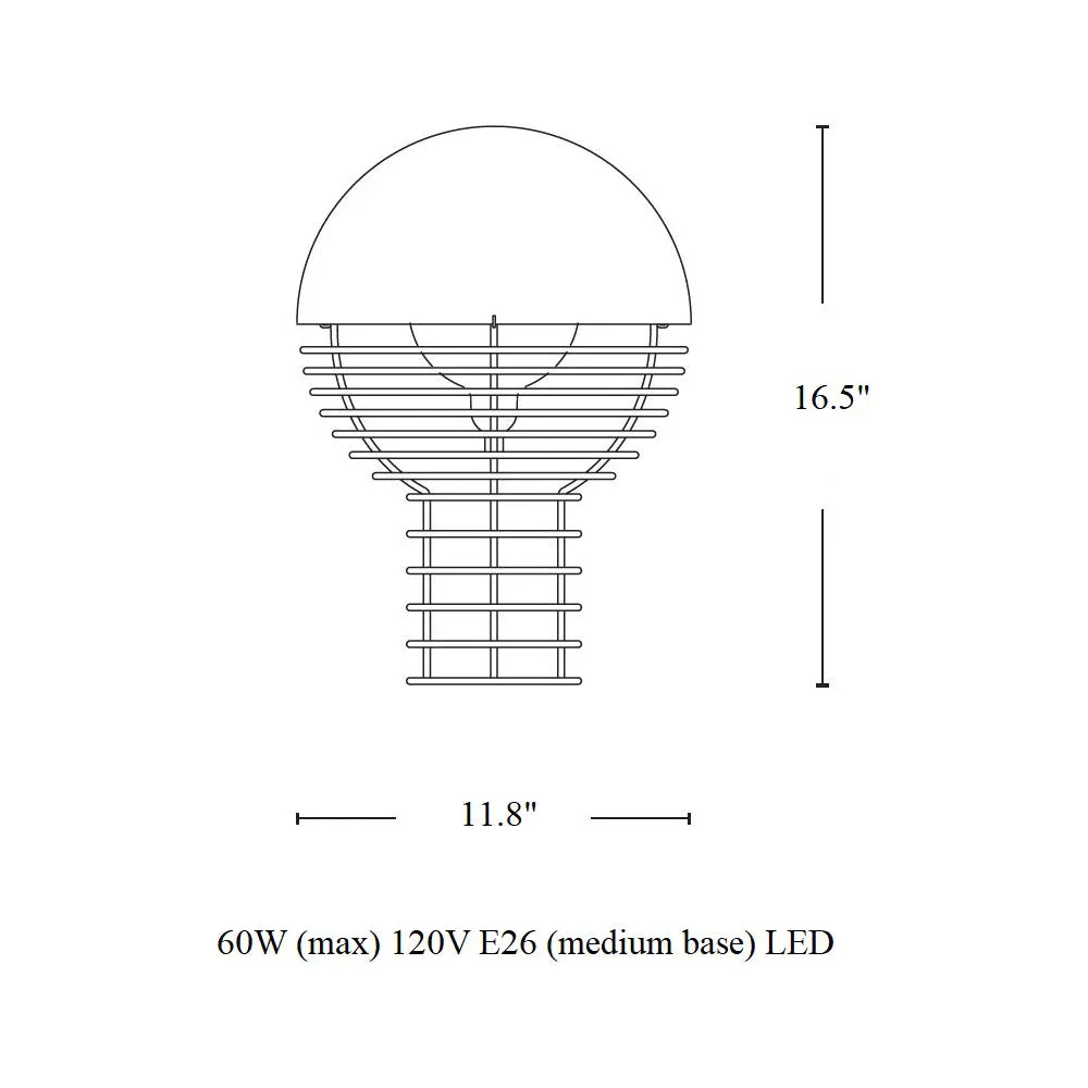 Wire Table Lamp