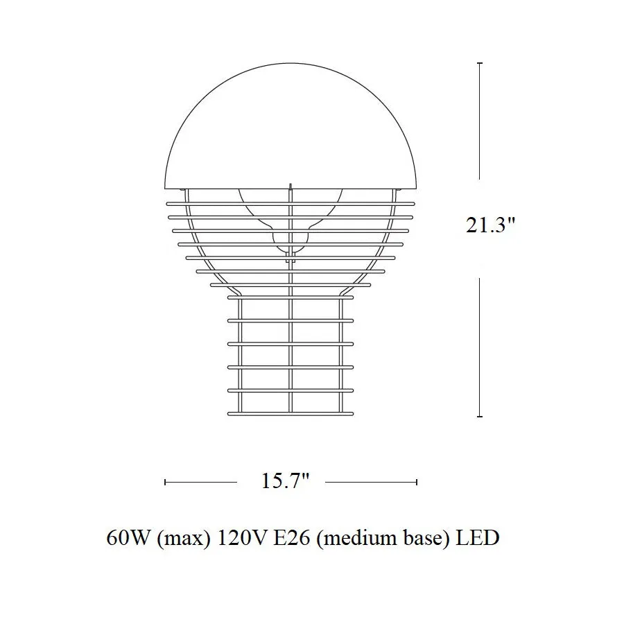 Wire Table Lamp