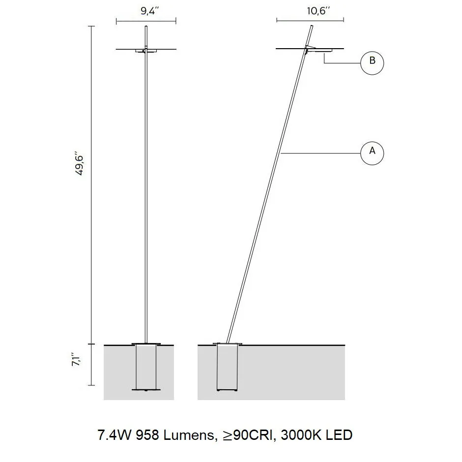 Xana Anchor Outdoor LED Floor Lamp