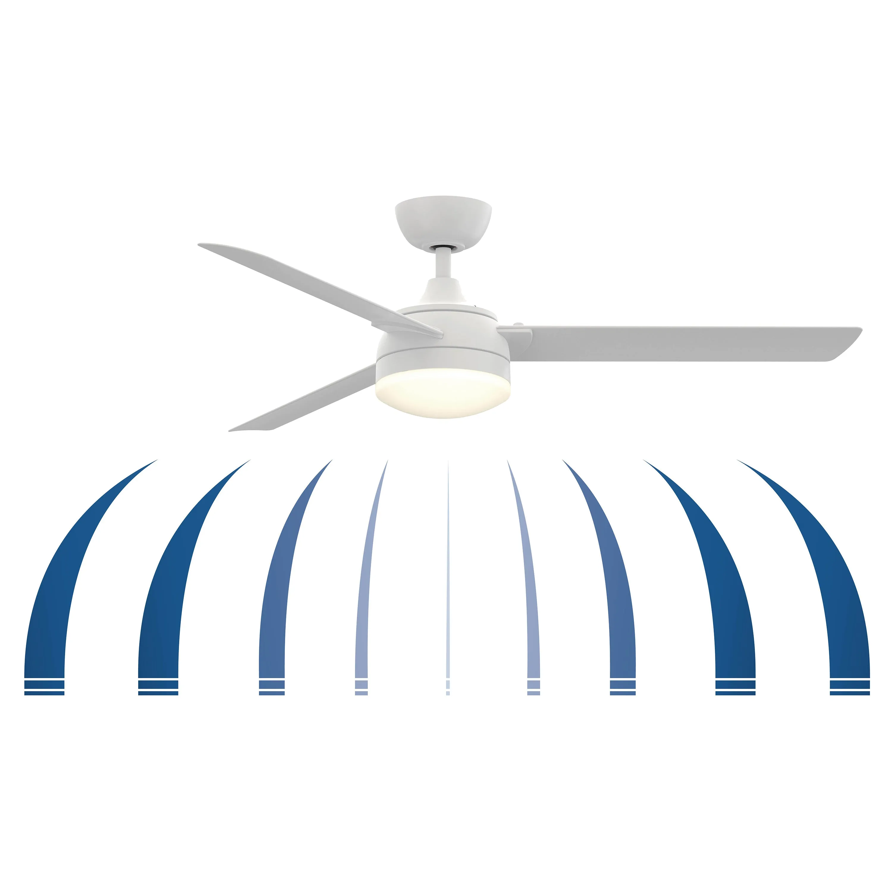 Xeno Wet Outdoor Ceiling Fan with Light